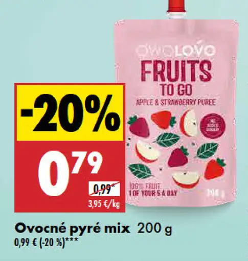 Owo LoVo ovocné pyré mix