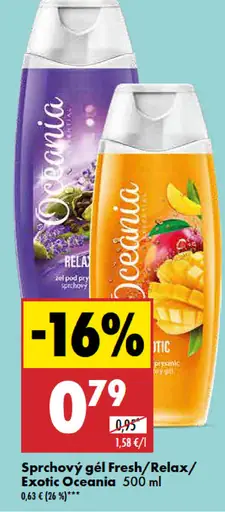 Oceania Sprchový gél Fresh/Relax/Exotic