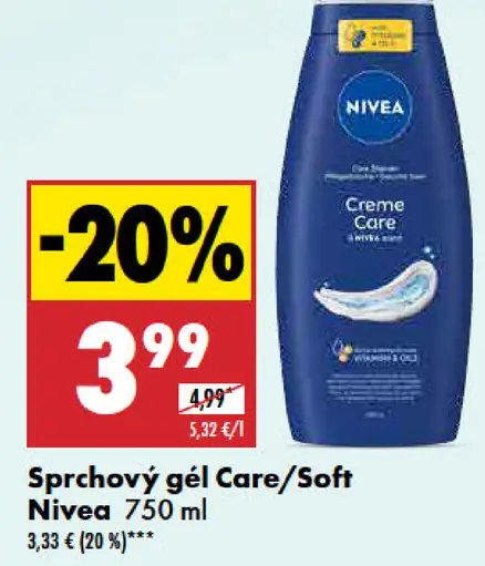 Nivea sprchový gél Smooth/Care