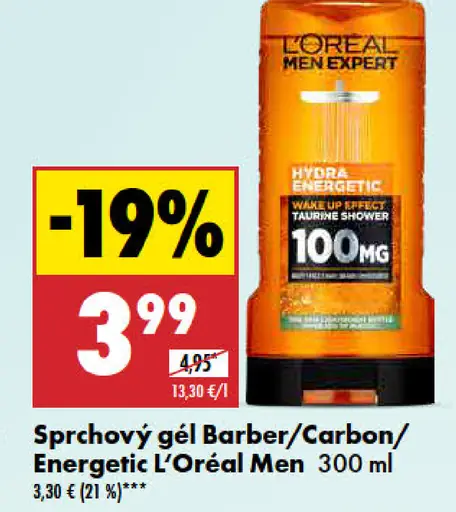 L’Oréal sprchový gél Barber/Carbon/Energetic