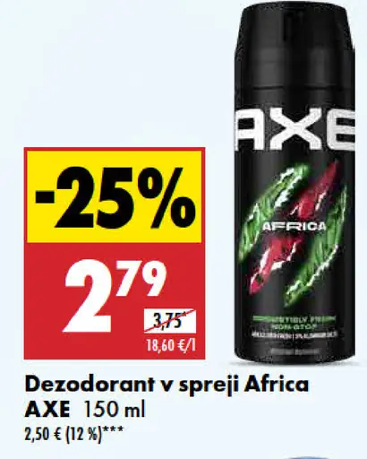 Axe Africa dezodorant sprej