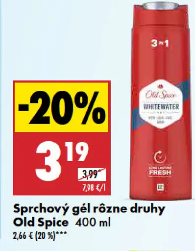 Old Spice sprchový gél vybrané druhy