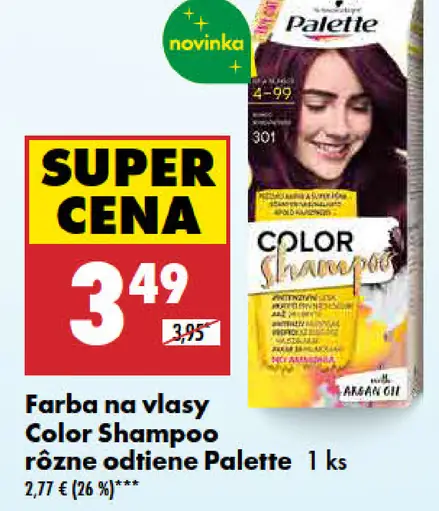 Palette Color Shampoo farba na vlasy