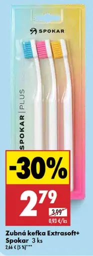 Spokar Zubná kefka Extrasoft+