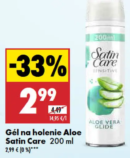 Gillette Gél na holenie Aloe Satin Care
