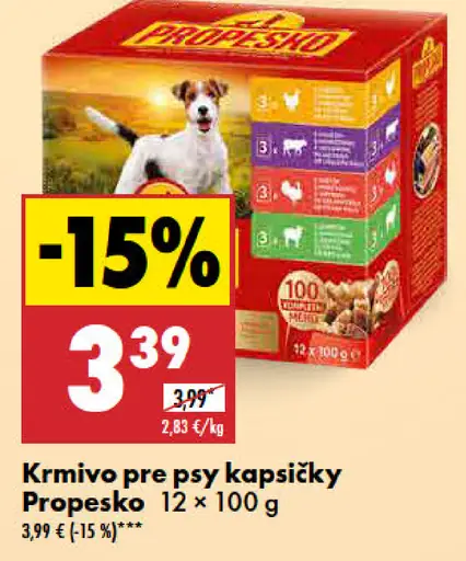 Propesko kapsičky pre psy