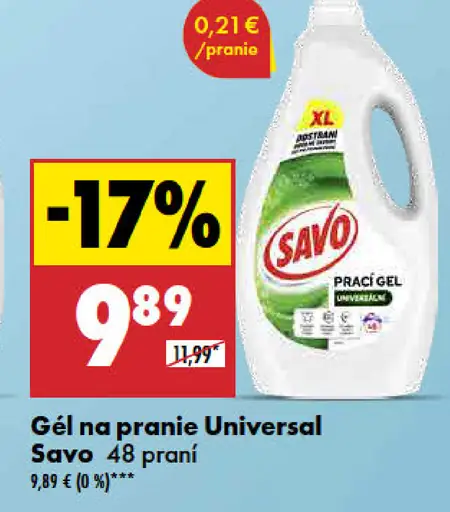 Savo prací prášok Universal