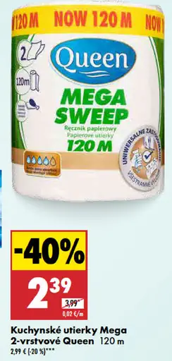 Queen Mega Sweep Kuchynské utierky