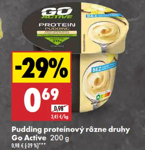 Go Active Pudding proteínový