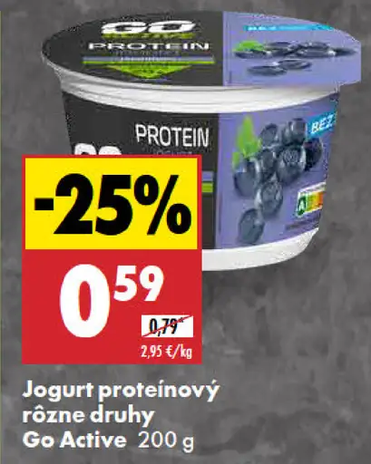 Go Active Jogurt proteínový rôzne druhy