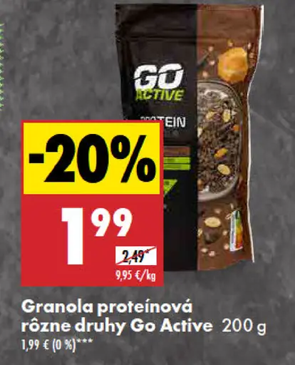 Go Active Granola proteínová
