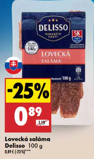 Delisso Lovecká saláma