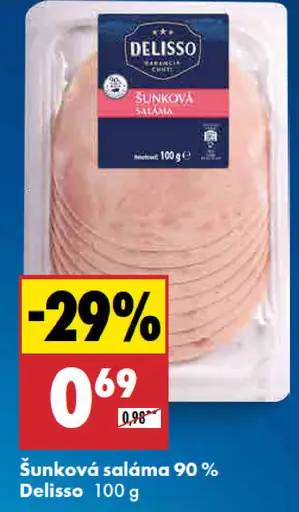 Delisso Šunková saláma 90%