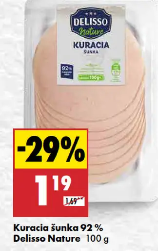 Delisso Nature Kuracia šunka 92%