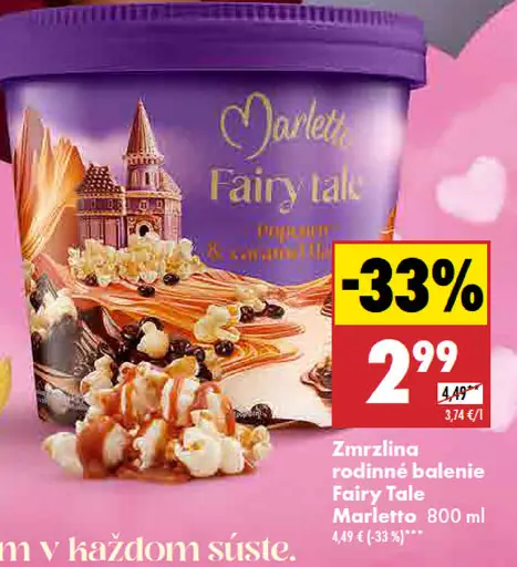 Marletto Fairy tale zmrzlina rodinné balenie
