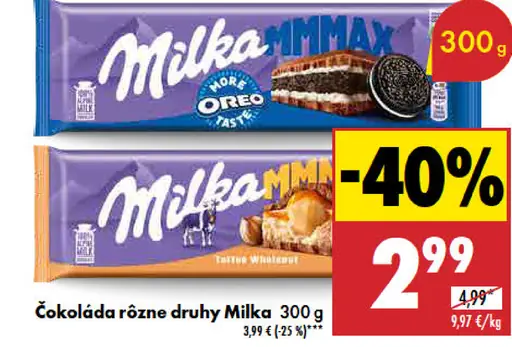 Milka Mliečna čokoláda