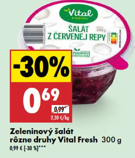 Vital Fresh šalát z červenej repy