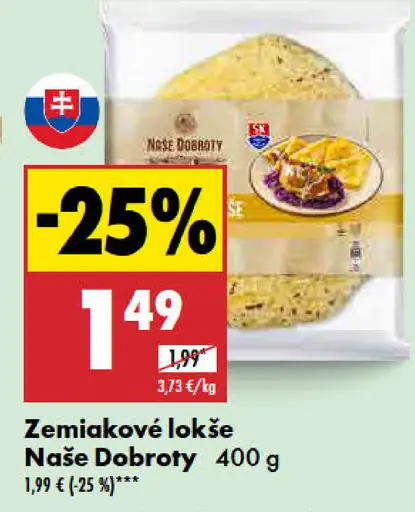Naše Dobroty Zemiakové lokše