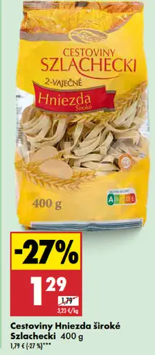 Szlachecki Cestoviny Hniezda široké