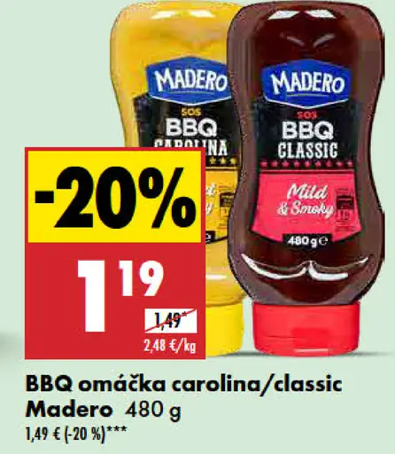 Madero BBQ omáčka carolina/classic