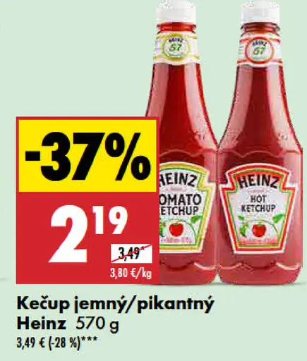 Heinz Kečup jemný/pikantný