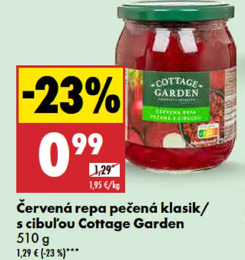 Cottage Garden Červená repa pečená klasik/s cibuľou