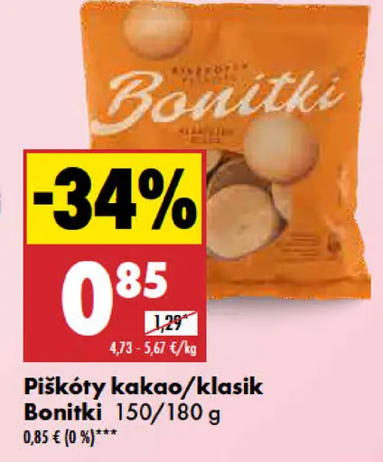 Bonitki Piškóty kakao/klasik