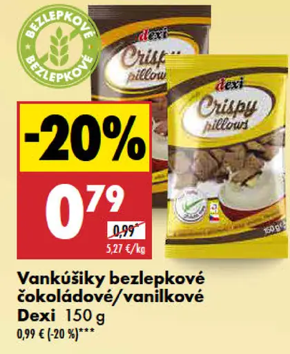 Dexi Vankúšiky bezlepkové