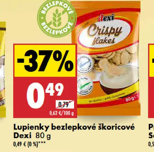 Dexi Lupienky bezlepkové škoricové
