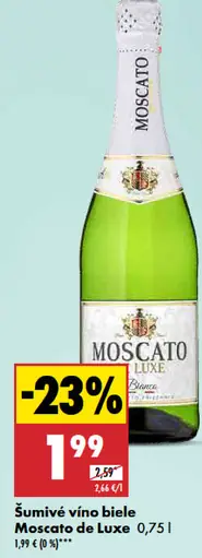 Moscato de Luxe Šumivé vino biele