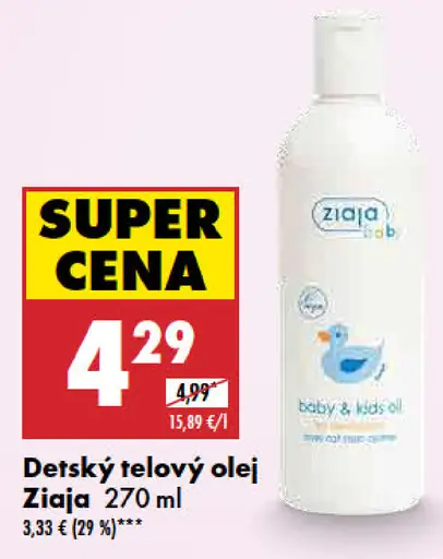 Ziaja detský telový olej