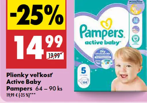 Pampers Plienky veľkosť Active Baby