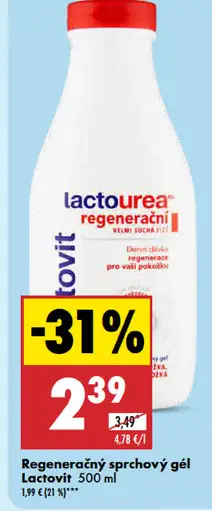 Lactovit Lactourea regeneračný sprchovací gél