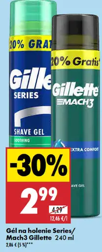 Gél na holenie Series/Mach3 Gillette