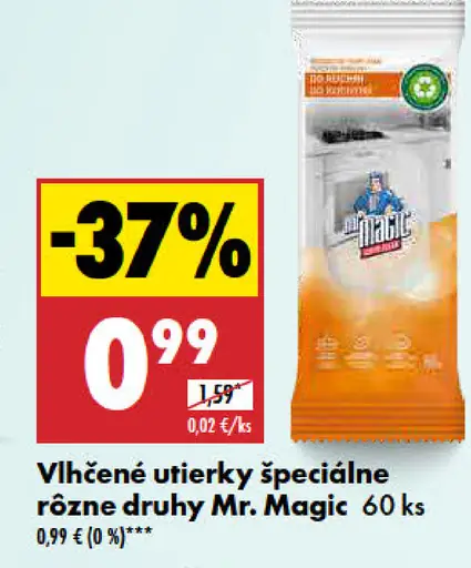 Mr. Magic vlhčené utierky špeciálne