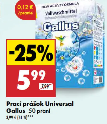 Gallus Prací prášok Universal