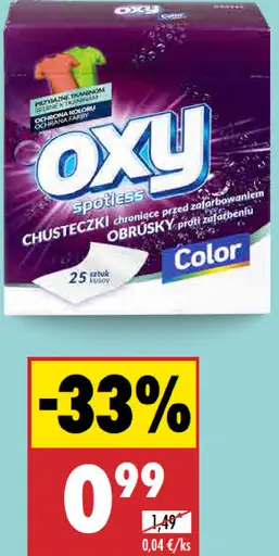 Obrúsky proti zafarbeniu OXY