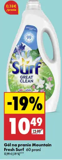 Surf Gél na pranie Mountain Fresh
