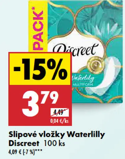 Discreet Slipové vložky Waterlilly