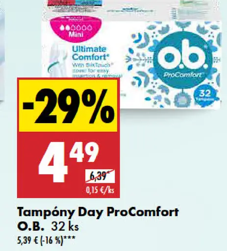 O.B. Tampóny Day ProComfort