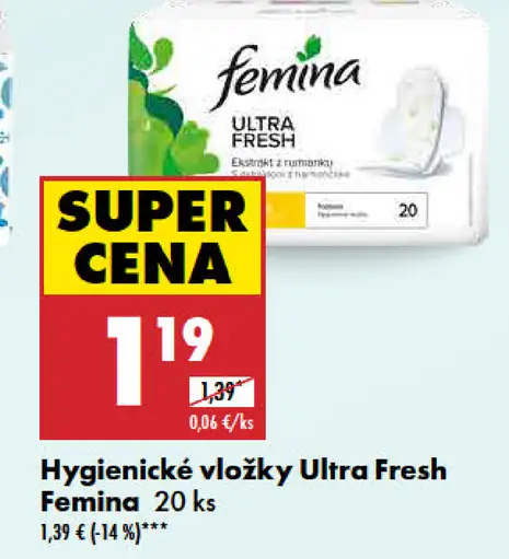Femina Hygienické vložky Ultra Fresh