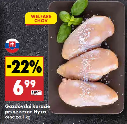 Gazdovské kuracie prsia rezne Hyza