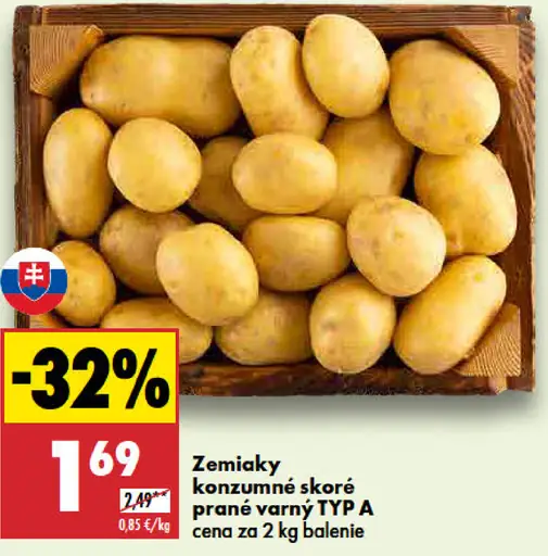 Zemiaky konzumné skoré
