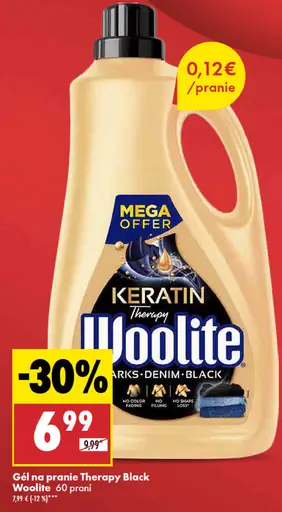 Woolite Gél na pranie Therapy black