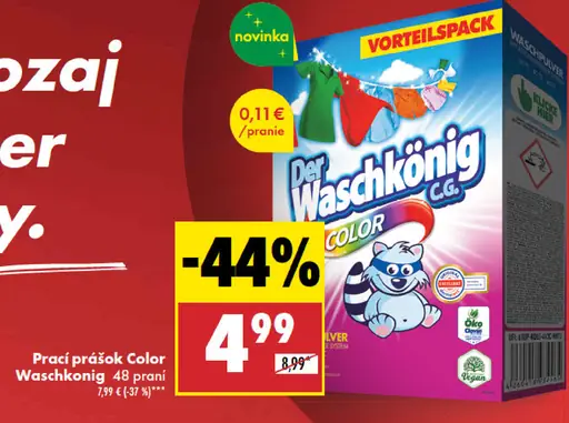 Waschkonig prací prášok Color