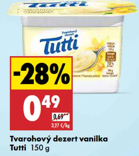 Tutti Tvarohový dezert vanilka