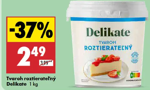 Delikate Tvaroh roztierateľný