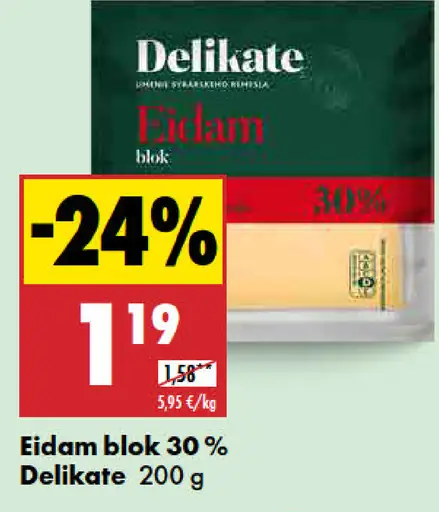 Delikate Eidam blok 30 %