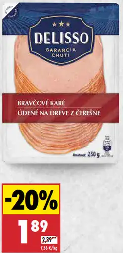 Delisso Bravčové karé údené 80%