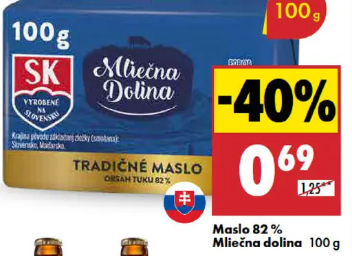 Mliečna dolina Tradičné maslo